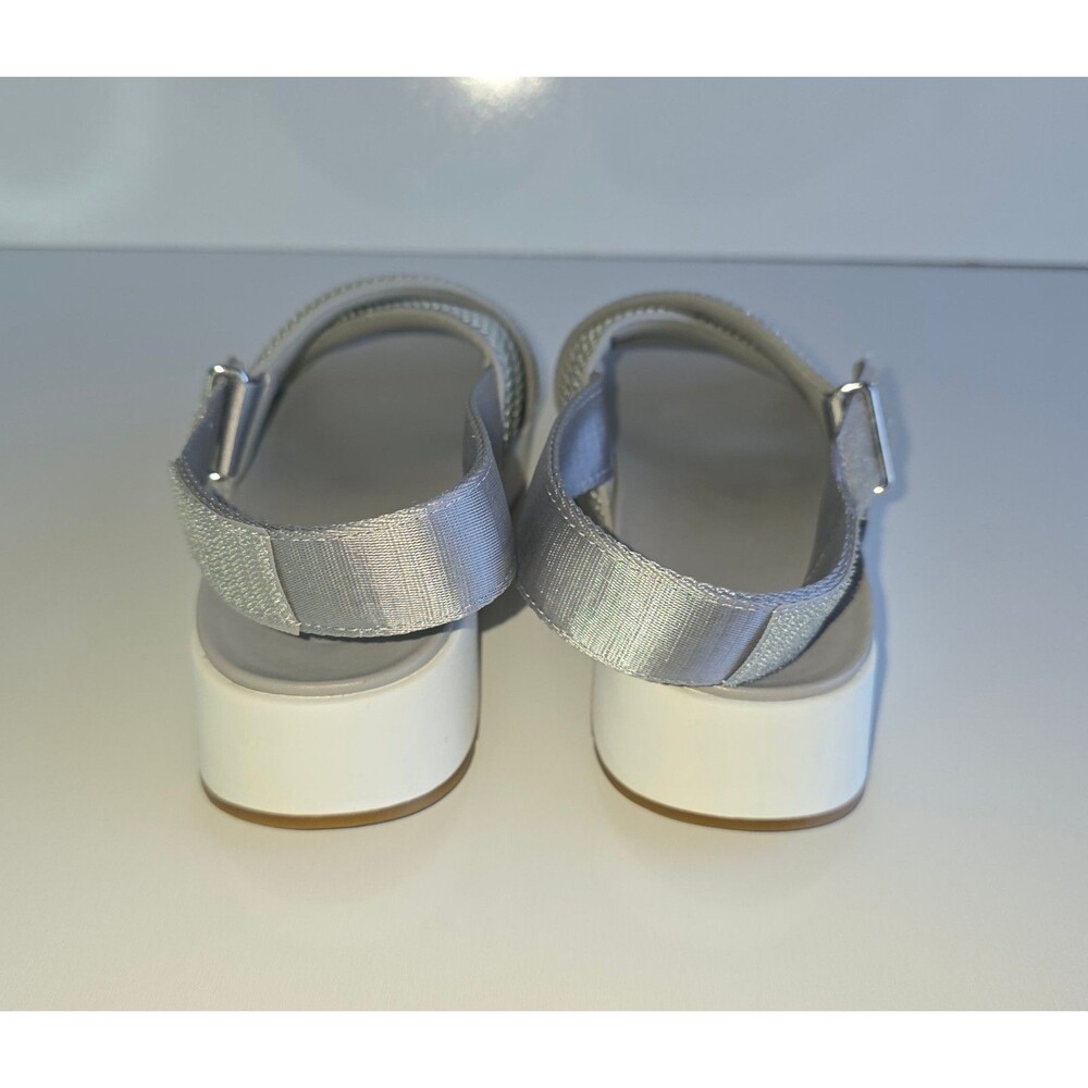 UGG Women's Nella Sandals Gray Slingback Sz 9 40 Mesh Platform Criss Cross - Picture 9 of 14
